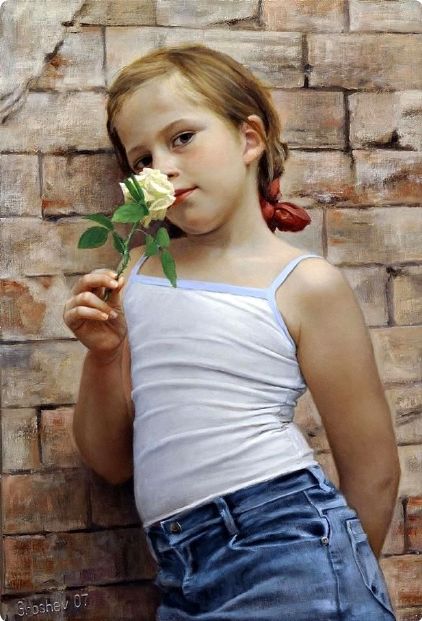 لـوحــــات للفنان الروسي  Slava Groshev  Small_rose-presented-by-a-boy