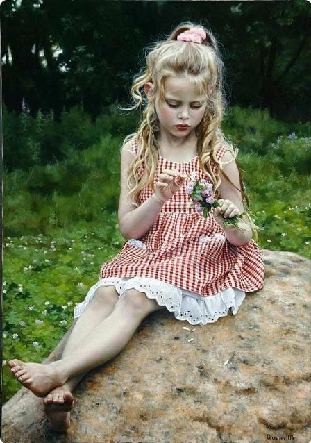 لـوحــــات للفنان الروسي  Slava Groshev  Small_camomille-and-clover