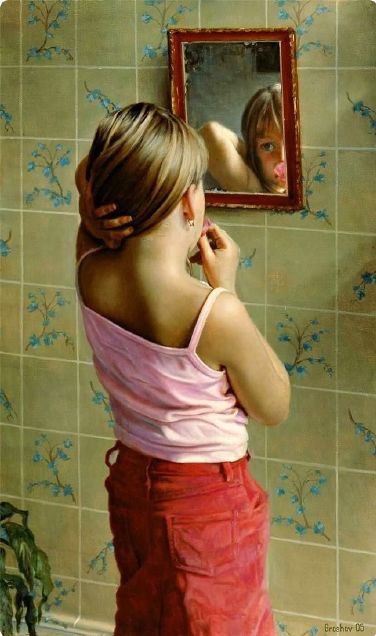 لـوحــــات للفنان الروسي  Slava Groshev  Small_old-mirror