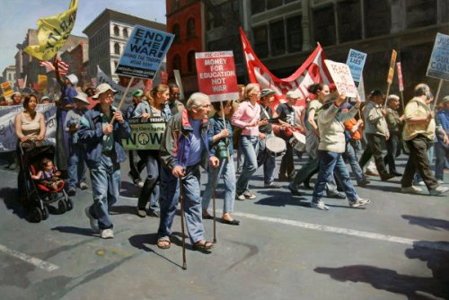 لـوحـ ــــات للفنان ₪Max Ginsburg, French-born American Peace-march