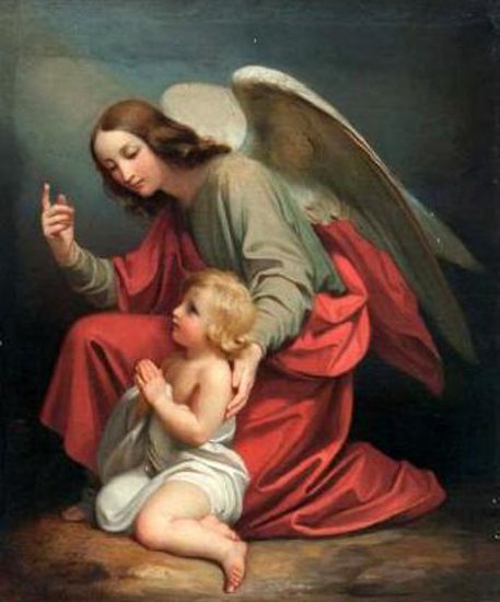 Andjeli cuvari  - Page 27 Guardian-angel-praying-with-a-child