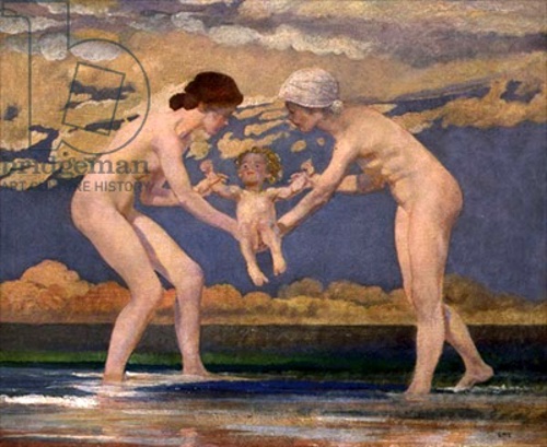 The Water's Edge - Two Women And A Baby