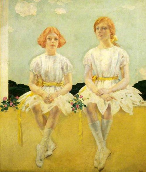 Two Girls Seated - Diana And Sarah Churchill